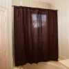 Shower Curtain Chocolate Brown colored