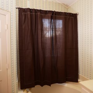 Shower Curtain. All Colored. Chocolate Brown