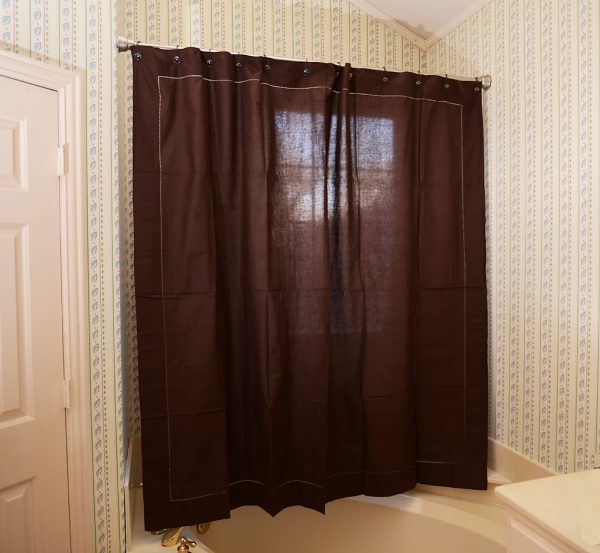 Shower Curtain Chocolate Brown colored