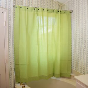 Shower Curtain. Hot Green colored
